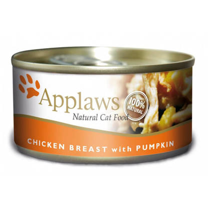 Picture of Applaws Cat Tin Chicken & Pumpkin 24 x 70g